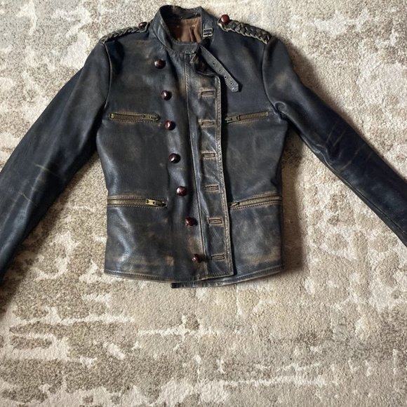 Replay Leather Jacket - Women's S